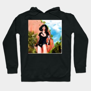 TV casualty Female figure art print Hoodie